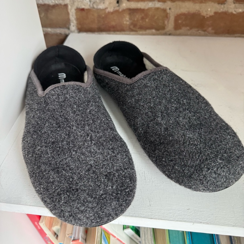 mahabis UK Charcoal Wool tech slipper